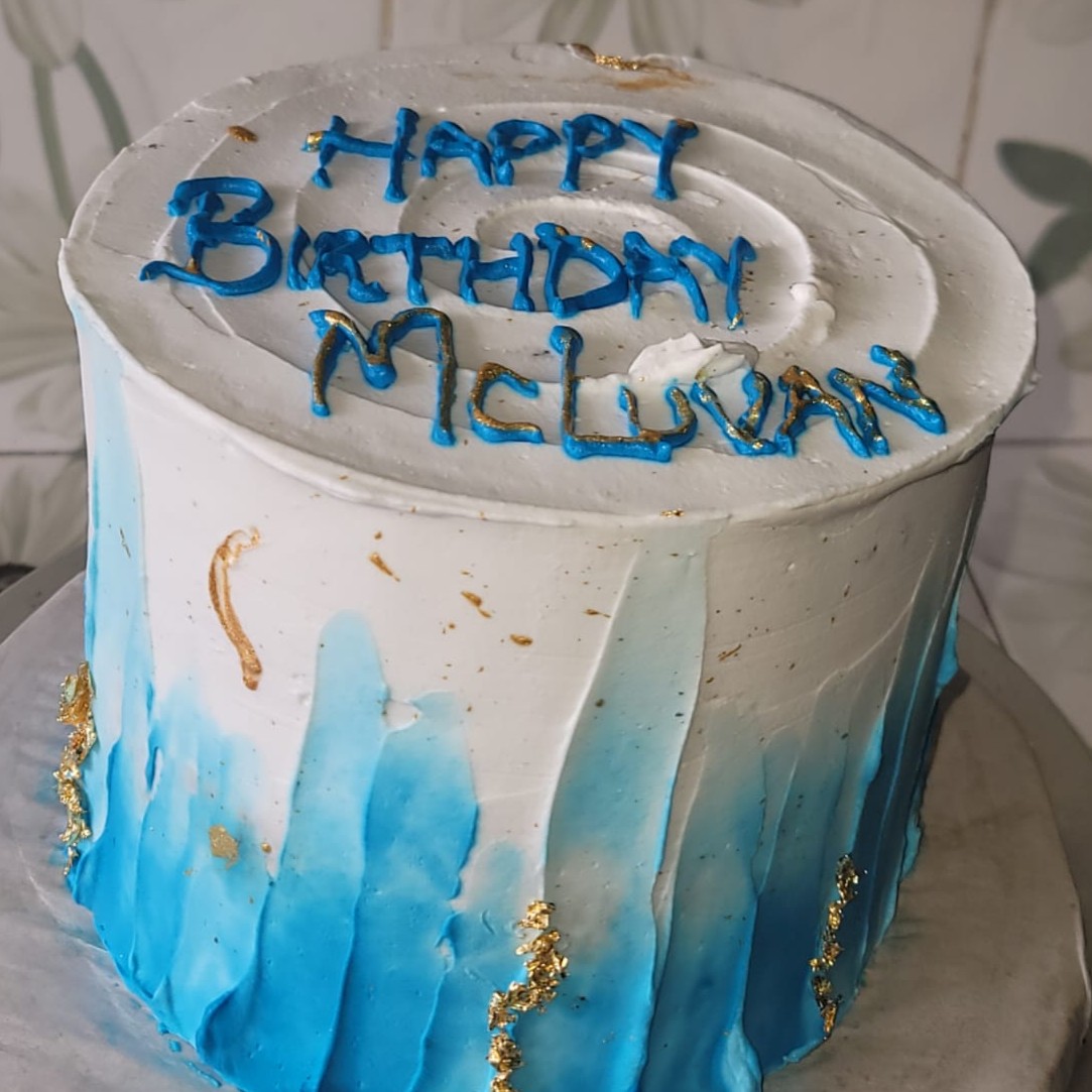 Black and white cake